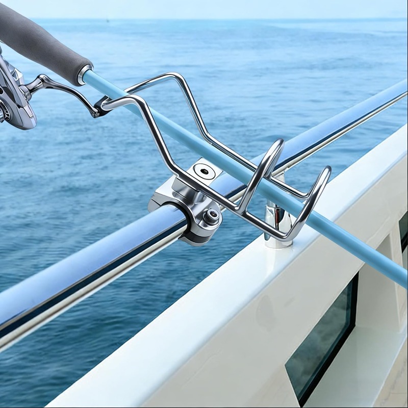 قطعتان من حامل صنارة الصيد الم - مراجعة Fishing Kayak Rod Holder وسعره